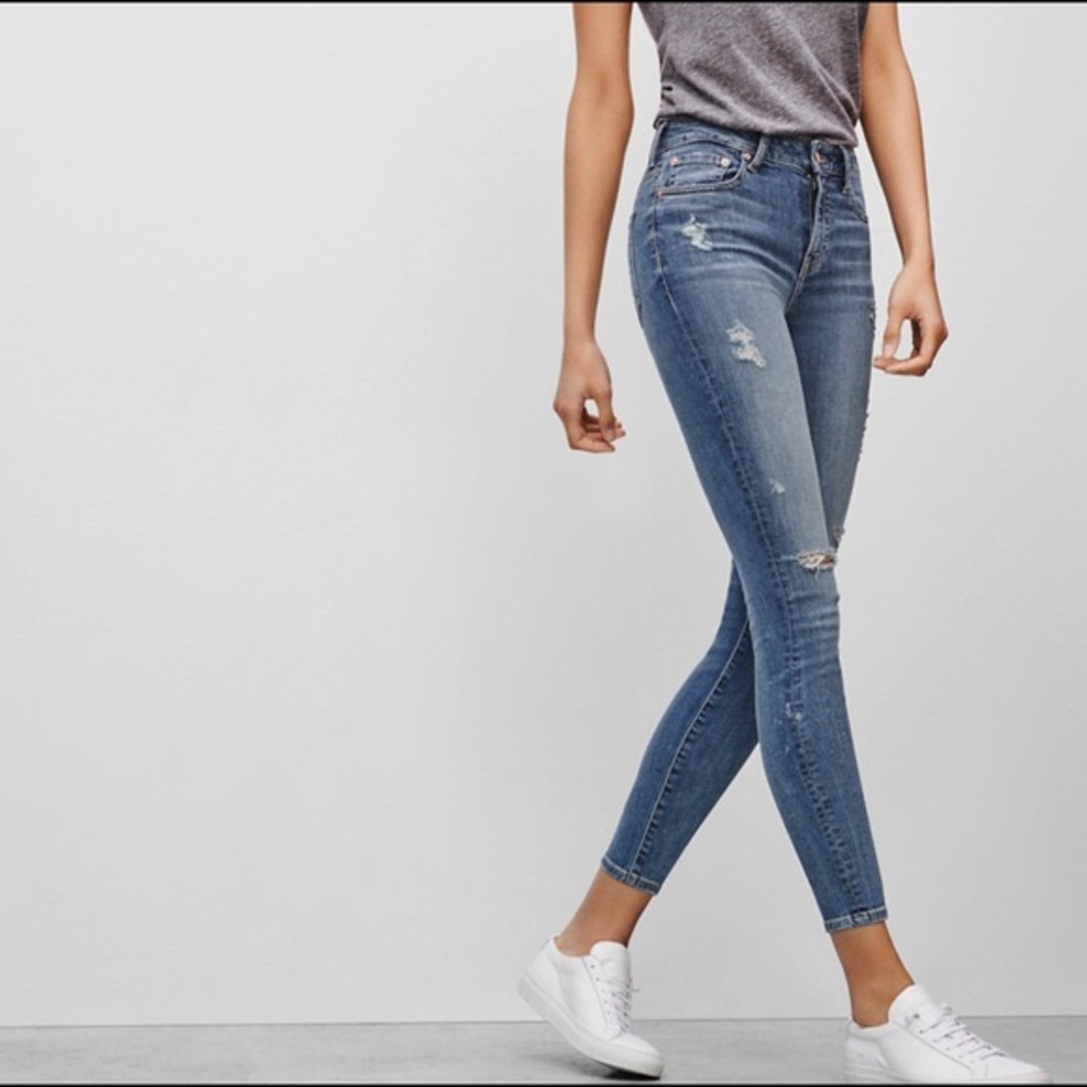 Aritzia The Castings High Rise Skinny Crop Jeans